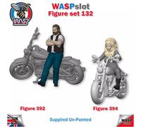 Trackside Unpainted Figures Hell Angels Bikers x 2 Scenery Set 132 1:32 Wasp