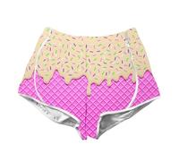 Tracksuit Bottoms Boys Age 14 - Ice And Pattern Print Men'S Double-Layer Swimming Trunks - Beach Shorts With Elastic Waist (Khaki 2-3 Years)