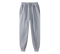 Tracksuit Bottoms Men UK Clearance,Men's Jogging Bottoms Sport Stretch Fit Joggers Sweatpants Solid Trousers Casual Walking Training Pants Loose Drawstring Lightweight School Trousers Gray