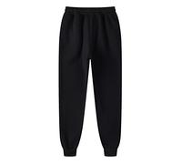 Tracksuit Bottoms Men UK Clearance,Men's Jogging Bottoms Sport Stretch Fit Joggers Sweatpants Solid Trousers Casual Walking Training Pants Loose Drawstring Lightweight School Trousers Black