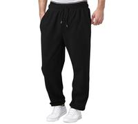 Tracksuit Bottoms Men Uk, Mens Sweatpants Sportstyle Tricot Jogger Warm and Comfortable Fleece Mens Jogging Bottoms Open Hem Running Trousers Men for Daily Wear and Gym Running