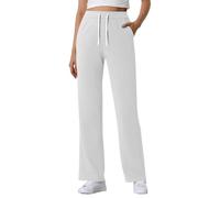 Tracksuit Bottoms Women Track Suits For Women UK Fleece Lined Joggers Size 16 Ladies Jogging Bottoms Size 14 High Elastic Waist Sweatpants Sport Trousers Cotton Straight Leg Pants Womens Clothing