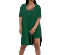 Tracksuit for Women Y2K Pants Co Ords Sets for Women UK Clothes Petite Ord Trouser Suits Women's Casual Set Womans Pjs Trouses Pyjamas Plus Size Pajamas Loose V-Neck with Chest Pads Hoodies Green