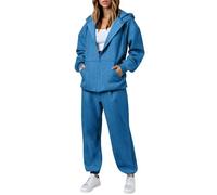 Tracksuit Full Set Women Lightweight Hoodies Womens with Zip Up and Comfortable Jogging Bottoms for Women Solid Color Ladies Tracksuit Sets Ladies Lounge Wear Sets uk