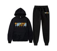 Tracksuit Men Female Warmth Two Pieces Set Loose Hoodies Printing Sweatshirt+Pants Suit Hoody Sportswear Couple Outfit