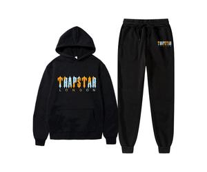 Tracksuit Men Female Warmth Two Pieces Set Loose Hoodies Printing Sweatshirt+Pants Suit Hoody Sportswear Couple Outfit