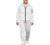 Tracksuit Set Kids Girls - Long Sleeve Half-zip Pullover Sweatshirt and jogging Bottom Outfits Sets for Girls 2 Piece Fashion Y2K Boys Activewear Back to School Jumper Activewear Hoodie