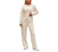 Tracksuit Womens Full Set Autumn Red Crewneck Comfort Knit Sets Women's Lounge 2 Piece Knitted Co Ord Women Waffle Orange Sweat Suit Winter Outfits for Joggers Tall