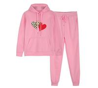 Tracksuit Womens Full Set Ladies Hoodies and Jogging Bottoms Joggers Tracksuits Teenager Girls Track Suit Loungewear Two Piece Outfits Fall Winter Warm Sweat Suit Running Walking Hiking Yoga Gym Set