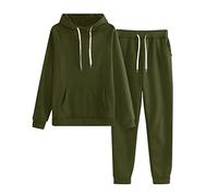 Tracksuit Womens Full Set Sale, Ladies Lounge Wear Sets 2 Piece Outfits Long Sleeve Pullover Sweatshirt + Jogging Bottoms Casual Loose Drawstring Hoodie Jogger Sweatpants Sweat Suit Gym Tracksuit Sets