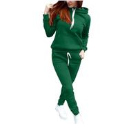 Tracksuit Womens Full Set UK Sale,Ladies Sweatsuits Two Piece Outfits Long Sleeve Pullover and Hooded Neck Loose Hoodie Sweatshirt Sweatpant Y2k Jogger Suit Gym Set Sports Psg Tracksuits