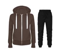 Tracksuit Womens Full Set Women Warm Half Zip Sets Ladies Casual Outfit Uk Size Sweatshirt And Sweatpants Jogging With Fleece Lining Teenager Girls Track Suit Cosy Soft Holiday Dailywear