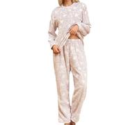 Tracksuits For Women Uk Coord Sets For Women Uk Ladies Casual Suit Fashion Summer European And American Short Sleeved Two Suit Silky Pyjamas For Women Uk 2 Piece Knitted Set (Coffee, M)