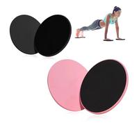TRACOMPAN 4 Pcs Gliding Discs Dual-Sided Core Sliders | Gym & Home Pilates Sliding Discs Discs for Abdominal Workouts on Carpet/Hard Floor | Total Body Training Equipment for Men & Women
