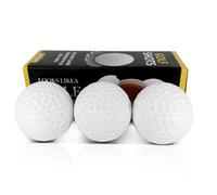 TRACOMPAN Golf Ball Shot Glass with Lids 3Pack Personalised Golf Gifts for Men | Novelty Whiskey Glasses | Shatterproof Drinking Tumblers for Home Bar, Birthdays & Golfs Tournaments