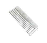 TRACOMPAN Wide Tooth Comb for Curls | Acetate Shower Detangler Comb | White Vintage Design Barbar Combs for Wet Curly/Wavy Hair Care | Silver Colorful Wide Tooth Hair Combs