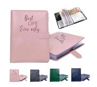 Tract Holder Folder Ministry Mini Field Service Organizer Leather Tract Holder, Magazine Holders, Jehovahs Witnesses Gifts Pioneer Gift Supplies (Pink)