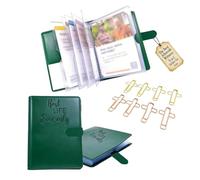 Tract Holder Mini Field Service Organizer, Multifunctional Bible Study Wallet for Jehovah Witness, Pioneers & Ministry Supplies (Green)