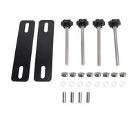 Traction Board Mount Pin Kit, Universal Recovery Board Mounting Kit for 4.72 to 6.69in Hole Spacing, Powder Coated Steel with Quick Release Knob for Off - Road Vehicles