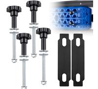 Traction Board Mounting Pins Kit, Traction Plate Mounting Pin Set, Recovery Track Mounting Kit, Safety Traction Board Holder for Roof, Cargo Basket, Car, Truck, Off-Road Vehicle, Motorhome