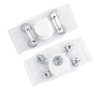 Traction Grip Spikes, Outdoor Ice Crampons, Anti-Skid Cleat Attachment, Durable 5-Claw Studs Support, Stable Footwear Grippers for Icy Roads, Winter Fishing, Steep Trail Hiking