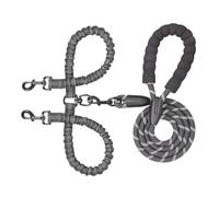 Traction Rope for Dog,2 In1 Puppy Traction Belt | Adjustable Dog Lead Shock Absorbing Bungee for Large Medium Pet Hiking Camping Exploring Walking