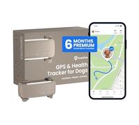 Tractive GPS Dog Tracker (2025 Release with Free 6 Month Subscription) | Real-time Pet Location Tracker | Health & Wellness Alerts | Virtual Fence for Dogs | Bark Monitoring (Brown)