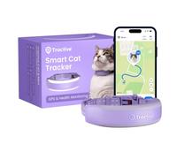 Tractive Smart Cat Tracker Mini | 2026 Edition | #1 Cat GPS | Real-Time Location Tracking | Health Alerts & Vitals Monitoring | Safety Breakaway Collar | Collar-Integrated Design (Lavender)