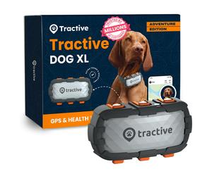 Tractive Smart Dog Tracker XL Adventure | 1 Month Battery | Real-Time GPS Tracki