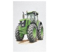 Tractor 1000 Piece Kids Wooden Jigsaw Puzzle | | Sustainable Puzzle for Adults | Premium 100% Recycled Board | (78×53cm)