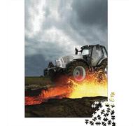 Tractor 1000 Piece Puzzle for Adults - Challenging Jigsaw for Mindfulness & Wall Art, Premium Quality with Detailed Art Print 38x26cm/1000pcs