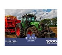 Tractor 1000 Piece Puzzle for Adults - Challenging Jigsaw for Mindfulness & Wall Art, Premium Quality with Detailed Art Print 38x26cm/1000pcs
