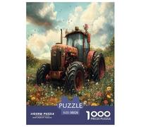 Tractor 1000 Pieces Jigsaw Puzzles For Adults Educational Games Stress Relieving Entertainment Cultivate The Spirit of Teamwork for Men, Women, Elders, Seniors 38x26cm/1000pcs