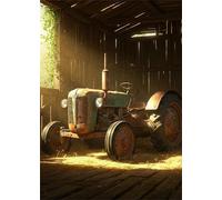 Tractor 300 Piece Jigsaw Puzzles for Adults, Colourful, Challenging & Brainteasing Adult puzzles 300 Pieces Cabin, Fun jigsaws for The Whole Family 16x11 inch