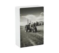 Tractor Agriculture Tranquil Cigarette Case Normal Size 20 Capacity Style Cigarette Holder Case Waterproof Cigarette Case Portable Travel Cigarette Storage Box for Smoking Accessories