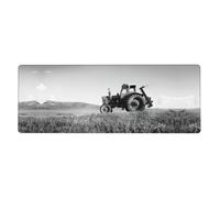 Tractor Agriculture Tranquil Extra Large Desk Pad,Non-Slip Rubber Base Mat, for Keyboard, Mouse and Desk Protection