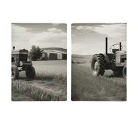 Tractor Agriculture Tranquil Passport Holder with Card And Ticket Slot, PU Leather Passport Case Easy Access, Travel Essentials Document Organizer Waterproof Travel Wallet for Men Women