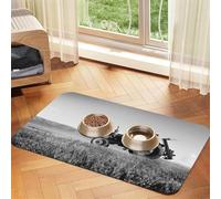 Tractor Agriculture Tranquil Patterned Pet Feeding Mat with Water-Absorbing PU Top & Rubber Base - Anti-Slip Dog Cat Food Mat for Cats, Dogs & Pets, 40x60cm