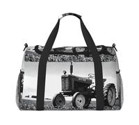 Tractor Agriculture Tranquil Print Weekender Bag,Gym Bag with,Carry On Luggage Overnight Weekend Bag, Holdall Handbag & Shoulder Bag for Travel Fitness