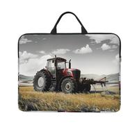 Tractor Agriculture Tranquil Printed Laptop Sleeve 14 inch Protective Case, Waterproof Computer Case Bag with Handle for Men and Women