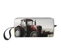 Tractor Agriculture Tranquil Printed Travel Makeup Bag Portable Cosmetic Bag Makeup Case Toiletry Handbag Organiser for Women