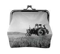 Tractor Agriculture Tranquil Printing Lightweight Minimalist Wallet, Compact Coin Pouch for Gym Visits and Errands