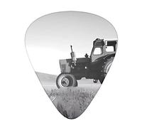Tractor Agriculture Tranquil Prints Guitar Plectrums 12 Pieces Set - Comfortable In The Hand With Smooth Edges Three Thicknesses To Match