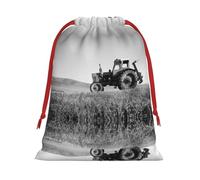 Tractor Agriculture Tranquil Ultra Soft Velvet Gift Bag, Comfortable To The Touch, Reusable