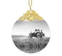 Tractor Agriculture Tranquil Xmas Ornament, Hanging Ornaments For Christmas Tree Holiday Decor Creative Gifts