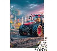 Tractor at Dusk 1000 Pc Eco-Friendly Paper Rural Fantasy Scene Puzzle Adult Hobbyists Portable Mind Decompression Hours Entertainment 70x50cm/1000pcs