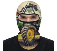 Tractor Balaclava Full Face Mask UV Sun Protection Face Cover Cooling Neck Gaiter Windproof Breathable Hood for Men Women Motorcycle Cycling Fishing Running White