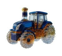 Tractor Bottle - Glass Whiskey Decanter, Decorative Home Tavern Display | Collectible Elegant Design, Smooth Transparent Glass, Perfect for Wine Cabinet, Office, Party Gift, Clear