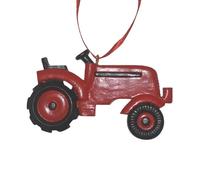 Tractor Christmas Decorations - Tractor Resin Christmas Tree Pendant | Rustic Vehicle Decoration For Home Garden Apartment Farm Office