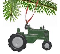 Tractor Christmas Ornament - Resin Christmas Tree Pendants | Rustic Garden Crafts Hotel Farm Country House Apartment School